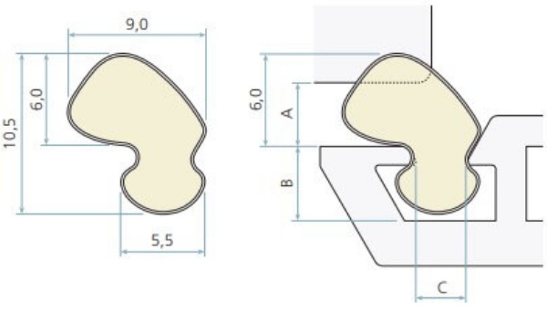 Tesnilo za PVC okna in vrata QL-5570