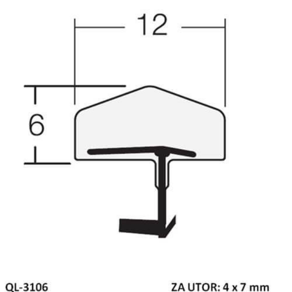 Tesnilo za notranja vrata QL-3106
