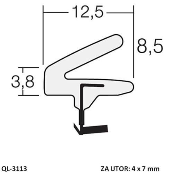Tesnilo za notranja vrata QL-3113
