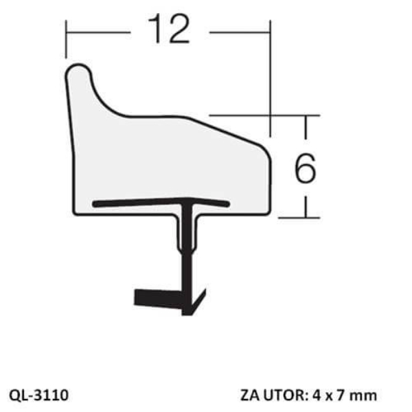 Tesnilo za notranja vrata QL-3110