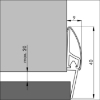 Primer vgradnje tesnilnega praga PDS-INOX