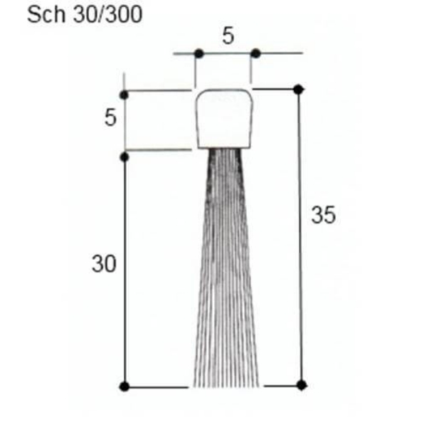 Krtačni vložek Sch 30/300