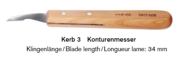 Rezbarski nožek Kerb 3