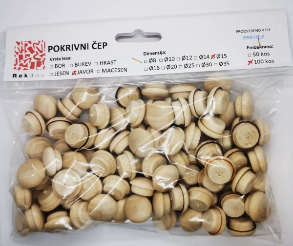 Pokrivni čepki JAVOR