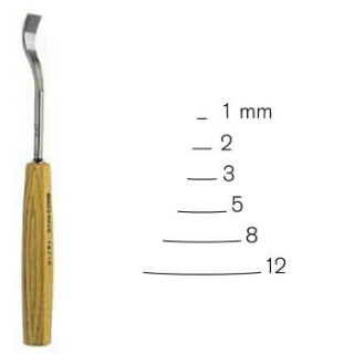 Rezbarsko dleto 2a od 1 do 12 mm