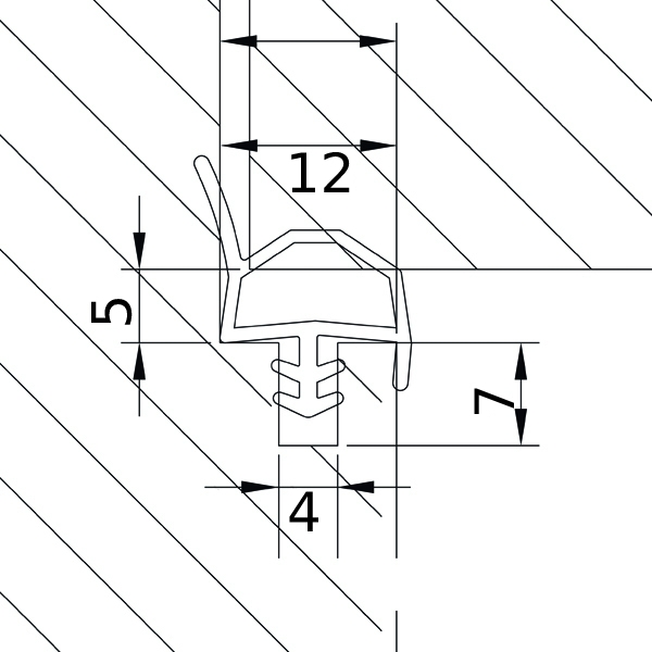 Skica tesnila D-22