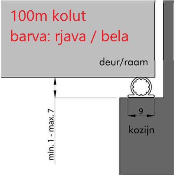 Slika za Tesnilo SIL OMEGA 137 - SAMOLEPILNO (100 m kolut)