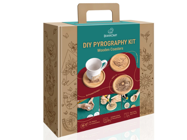 Hobby paket PIROGRAF - Leseni podstavki za skodelice